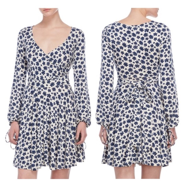 Free People Dresses & Skirts - FREE PEOPLE PRADERA MINI WRAP DRESS SIZE M